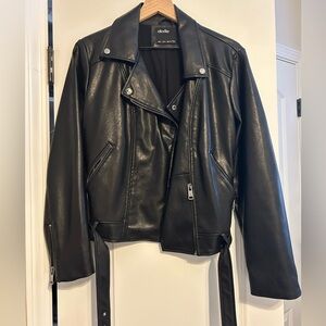 Elodie Faux Leather Moto Jacket